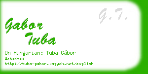 gabor tuba business card